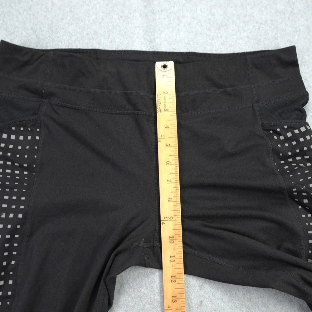 Athleta Leggings Womens XL Black Be Free Tight Reflective Running‎ Pockets